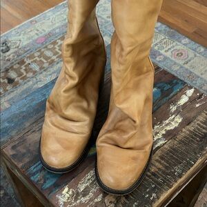 Free People Tan Heeled Boots